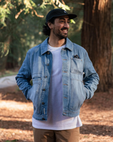Vantage Denim Jacket in Light Wash Denim