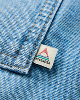 The Passenger Mens Vantage Denim Jacket in Light Wash Denim