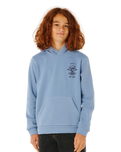 The Rip Curl Boys Boys Search Icon Hoodie in Faded Denim