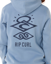 The Rip Curl Boys Boys Search Icon Hoodie in Faded Denim