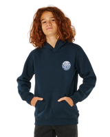 The Rip Curl Boys Boys Wetsuit Icon Hoodie in Navy & White