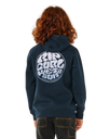The Rip Curl Boys Boys Wetsuit Icon Hoodie in Navy & White