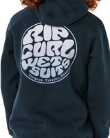 The Rip Curl Boys Boys Wetsuit Icon Hoodie in Navy & White