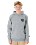 The Rip Curl Boys Boys Wetsuit Icon Hoodie in Grey Marle