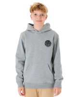 The Rip Curl Boys Boys Wetsuit Icon Hoodie in Grey Marle