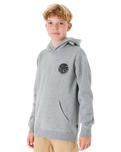 The Rip Curl Boys Boys Wetsuit Icon Hoodie in Grey Marle