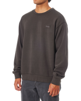 Embroidered Sweatshirt in Black Wash