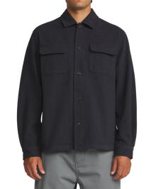 Shiloh Flannel Shirt in Navy