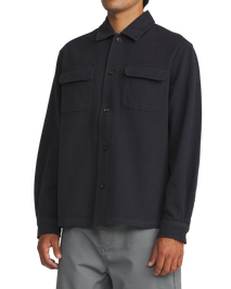 Shiloh Flannel Shirt in Navy