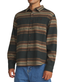 Sierra Flannel Shirt in Black Wash