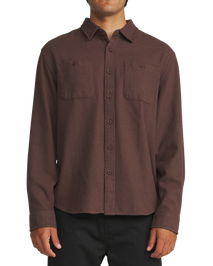 Sierra Flannel Shirt in French Roast