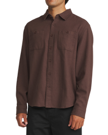Sierra Flannel Shirt in French Roast