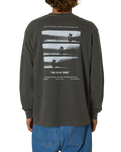 Tunnels Box Fit Long Sleeve T-Shirt in Lead