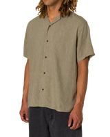 Teller Stripe Shirt in Moss