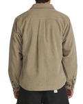 Harold Corduroy Shirt Jacket in Khaki