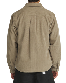 Harold Corduroy Shirt Jacket in Khaki