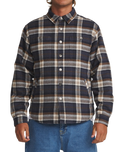 Harold Plaid Shirt Jacket in Navy