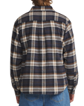 Harold Plaid Shirt Jacket in Navy
