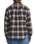 Harold Plaid Shirt Jacket in Navy