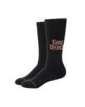 The Katin Mens Bloom Socks in Black Wash