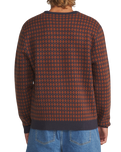 Check Jumper in Rust & Navy