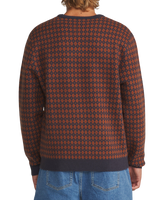 Check Jumper in Rust & Navy