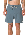 Theo Hybrid Swim Shorts in Tempest Blue
