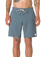 Theo Hybrid Swim Shorts in Tempest Blue