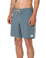 Theo Hybrid Swim Shorts in Tempest Blue