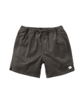 Cord Local Shorts in Black Wash