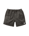 Cord Local Shorts in Black Wash