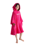 Kids Organic Towel Robe in Hot Pink
