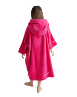 Kids Organic Towel Robe in Hot Pink