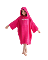 Kids Organic Towel Robe in Hot Pink