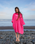Kids Organic Towel Robe in Hot Pink