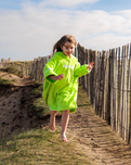 Kids Organic Towel Robe in Lime Green