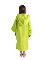 Kids Organic Towel Robe in Lime Green