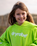 Kids Organic Towel Robe in Lime Green