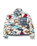 Ravi Sherpa Fleece Jacket in Abstract Trails Off-White