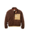 The Passenger Womens Ravi 1/4 Zip Sherpa Fleece Jacket in Chestnut