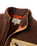 The Passenger Womens Ravi 1/4 Zip Sherpa Fleece Jacket in Chestnut
