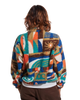 Ravi 1/4 Zip Sherpa Fleece Jacket in Lost On Purpose Pacific Green