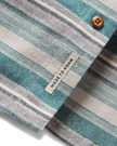 Backcountry Stripe Shirt in Grey Marl & Mediterranean Stripe