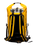 40L Drypac Series Dry Bag in Yellow & Black