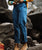 The Passenger Womens Avian Cord Trousers in Dark Denim