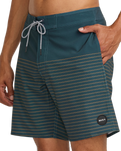 The RVCA Mens Curren Boardshorts in Navy Marine