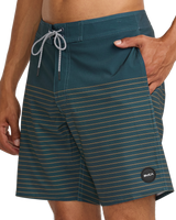 The RVCA Mens Curren Boardshorts in Navy Marine