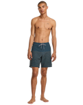 The RVCA Mens Curren Boardshorts in Navy Marine