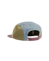 The Passenger Mens Fixie 5 Panel Cap in Dusty Ochre & Stormy Blue