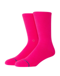 Icon Socks in Fluorescent Pink